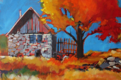 Stone Barn 24 x 24 Acrylic