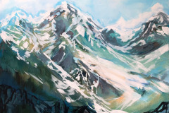 Flying high in the Cariboos 16x20