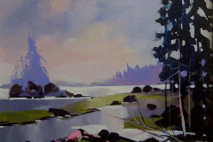 Beach Walk 14 x 18 Acrylic