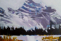 Mt Edith Cavell, Jasper 11 x 14 Acrylic