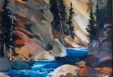 Elbow River 12 x 16 Acrylic