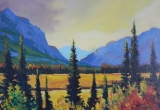 Red Deer River Breaks, Alberta 16 x 20 Acrylic Sold