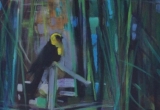 Yellow Headed Blackbird 16 x 20 Acrylic Sold