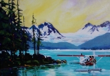 Atlin Air, Llewellyn Glacier, BC 16 x 20 Acrylic Sold