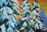 Snow Covered Spruce 12 x 12 Acrylic