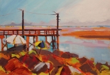 Crescent Beach 12 x 16 Acrylic Sold
