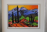 Mount Saint Victoire, Provence, France 12 x 16 Acrylic