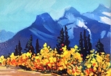 Three sisters. Canmore, Alberta 6 X 8