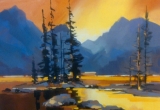 Maligne Lake 16 x 20 Acrylic